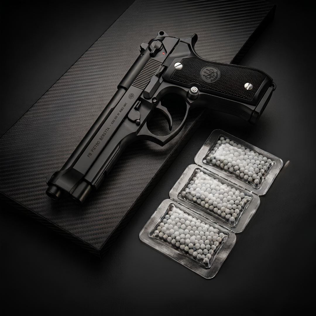 Full Black Beretta M92 Combo Deal – Gun + 3 BBs Pack