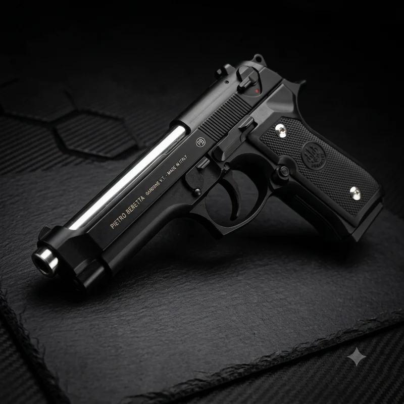 Black Realistic Airsoft Gun